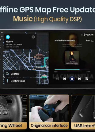Junsun AI Wireless CarPlay for Apple Android Auto Car Radio For Peugeot 407 cc SW 407CC 2004 2005-2011 Navi BT DSP RDS GPS FM