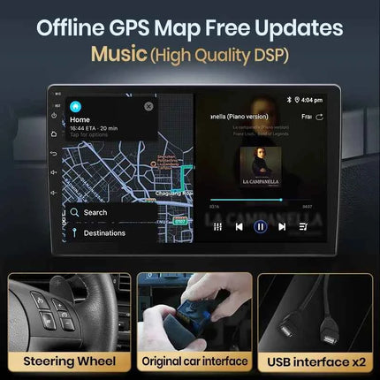 Junsun AI Wireless CarPlay for Apple Android Auto Car Radio For Peugeot 407 cc SW 407CC 2004 2005-2011 Navi BT DSP RDS GPS FM