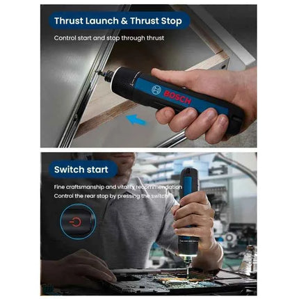 Bosch GO 3 /GO2 Cordless Screwdriver 3.6V Rechargeable Electric Screw Driver Multi-Function Drill Repairing Power Tools Kit GO 2