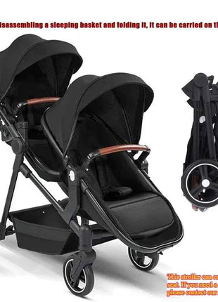2025 New Foldable, Multifunctional Twin Stroller That Can Be Disassembled Into A Lightweight Baby Bike. Shipping Within The EU