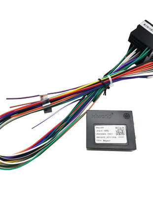 Wiring adapter Mini-ISO CAN Bus decoder, SWC PDC display retention, P&P 16 pin Android, for Renault Megane Mk2 Phase 2, Clio 3