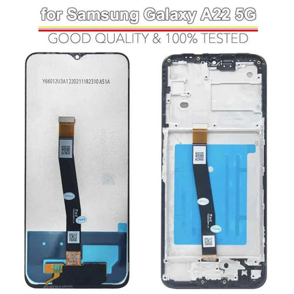 Display LCD Testato per Samsung A22 5G, Schermo Touch con Digitalizzatore, Assemblaggio Completo per Samsung A226 A226B, Schermo LCD con Cornice