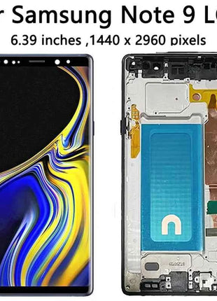 100% Test For Samsung Note9 LCD Display Touch Screen Digitizer Assembly For Samsung Note 9 N960F N960U N9600 LCD Frame