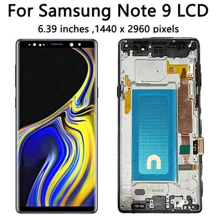 100% Test For Samsung Note9 LCD Display Touch Screen Digitizer Assembly For Samsung Note 9 N960F N960U N9600 LCD Frame