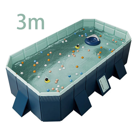 Piscina familiare Piscina esterna pieghevole grande Piscina estiva per feste in acqua Piscina non gonfiabile per giardino esterno