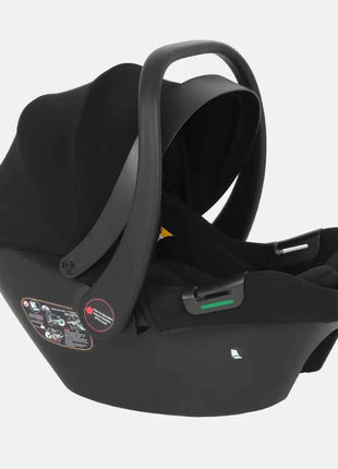 Babyvoyage Black Baby Car Seat with Isofix Base Station UPF45+ Sun Protection Comfortable Breathable Mesh I-Size Infant Car Seat
