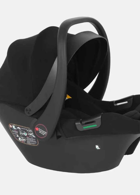 Babyvoyage Black Baby Car Seat with Isofix Base Station UPF45+ Sun Protection Comfortable Breathable Mesh I-Size Infant Car Seat