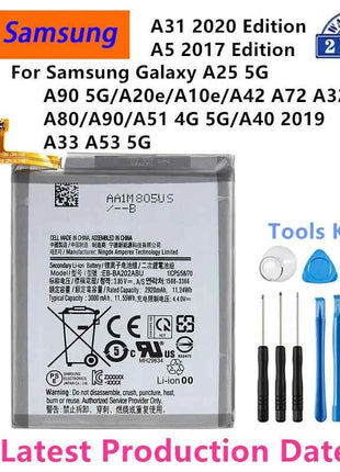 Brand New Battery For Samsung Galaxy A25 A32 A90 5G A20e A10e A5 2017 Edition  A80 A31 2020 Edition A51 4G A40 2019 A33 A53 5G