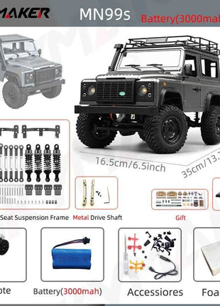 New MN99s MN98 1:12 MN Model RTR Version RC Car 2.4G 4WD RC Rock Crawler Defender Remote Control Car 1/12 RC Truck Cars Toys