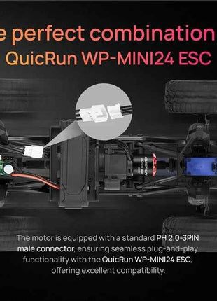 HOBBYWING QUICRUN WP-MINI24 25A ESC Outer 1621SL 3500KV Motor Brushless Sensorless Combo Per For 1/24 RC Model Car Crawler