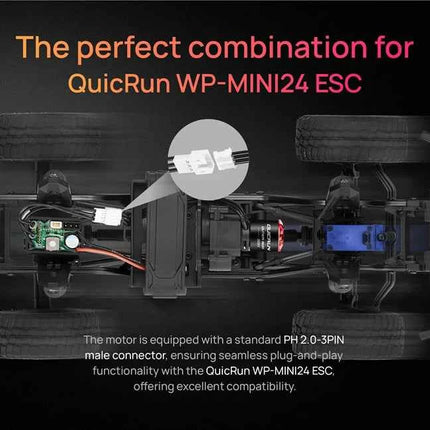 HOBBYWING QUICRUN WP-MINI24 25A ESC Outer 1621SL 3500KV Motor Brushless Sensorless Combo Per For 1/24 RC Model Car Crawler