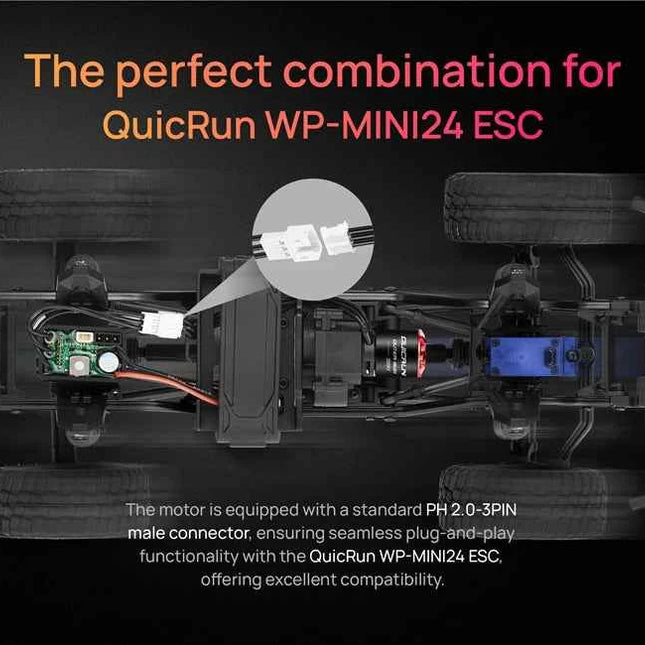 HOBBYWING QUICRUN WP-MINI24 25A ESC Outer 1621SL 3500KV Motor Brushless Sensorless Combo Per For 1/24 RC Model Car Crawler