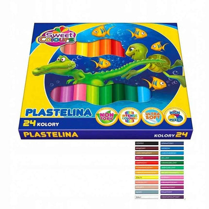 Plastilina rotonda morbida non tossica 24 colori