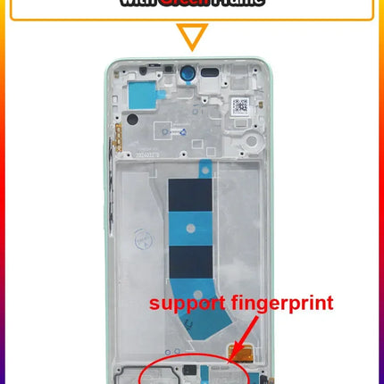 Testato AMOLED LCD per Xiaomi Redmi Note 13 4G 23129RAA4G Display LCD Touch Screen di ricambio con cornice per Redmi Note 13 4G