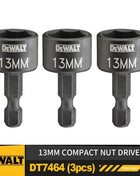 DeWalt 8/10/13mm Compact Screwdriver 1/3Pcs Power Tool Accessories N59743/N59728/N59743 Magnetic Hex Socket