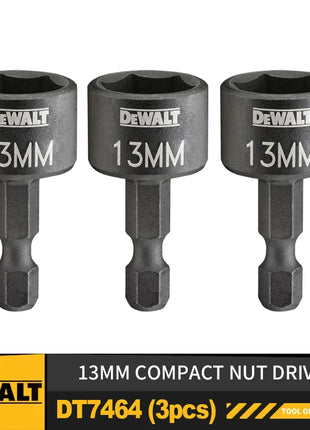 DeWalt 8/10/13mm Cacciavite compatto Accessori per elettroutensili da 1/3 pezzi N59743/ N59728/ N59743 Presa magnetica esagonale