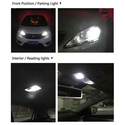 Philips Ultinon LED T10 W5W 194 12961WLED 6000K Cool White Car Turn Signal Lamps Interior Light Door Read Plate Bulbs 12961ULWX2