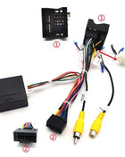 Cablaggio a 16 pin di alta qualità con scatola di decodifica CANBUS - Ideale per Peugeot 2008/3008/308/307 e Citroen C5/C4