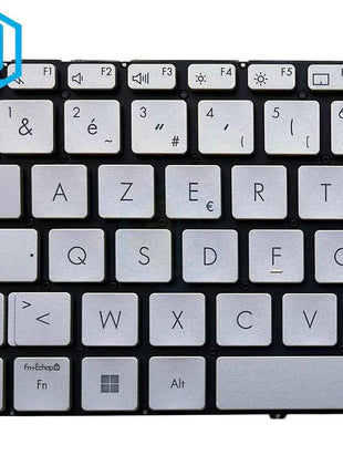 FR LA US SP Silver Black Backlight Keyboard For ASUS Vivobook X1402ZA X1404 X1405 X1403 Laptop Backlit Keyboards silver keycaps