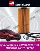 For Hyundai Genesis GV80 2020- 3.0 CRDi WESTGUARD Oil Filter MH30201 26320-3V000 0986AF0370