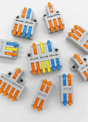 5/10PCS Universale Compatto Cavo Connettore Splitter Rapido Cavo Elettrico Morsettiera Per 28-12AWG Piccolo Connettore di Cablaggio