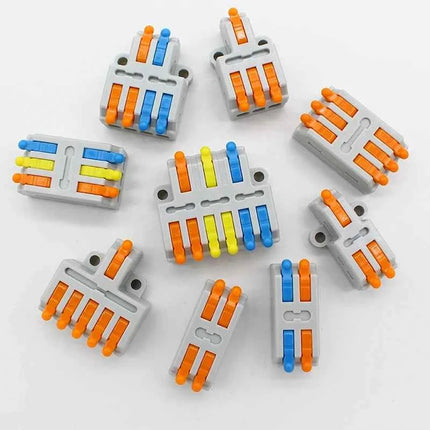 5/10PCS Universale Compatto Cavo Connettore Splitter Rapido Cavo Elettrico Morsettiera Per 28-12AWG Piccolo Connettore di Cablaggio