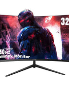 Gawfolk 32 Zoll Curved Gaming Monitor 240Hz, PC Bildschirm Full HD 1080P, Rahmenloses 1800R Computerbildschirm Mit FreeSync Und