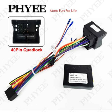 Adattatore per cablaggio Quadlock CAN Bus Box per auto Android Cavo connettore a 16 pin per VW Golf Mk5 MK6 Passat B6 B7 Leon Octavia 2