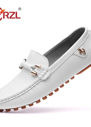 YRZL Mocassini da uomo Scarpe in pelle fatte a mano Scarpe da guida casual Scarpe slip-on Mocassini comodi di lusso Scarpe da uomo Taglie forti 37-48
