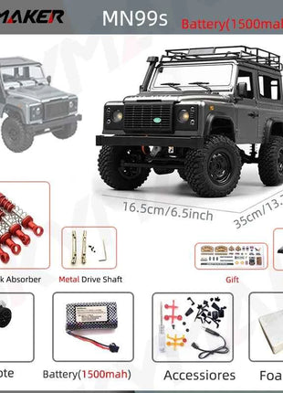 New MN99s MN98 1:12 MN Model RTR Version RC Car 2.4G 4WD RC Rock Crawler Defender Remote Control Car 1/12 RC Truck Cars Toys