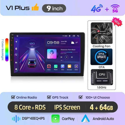 For Jeep Renegade 2014 - 2018 Android Auto Carplay Car Radio Multimedia Video Player GPS Navigation WiFi BT GPS Head Unit 2DIN