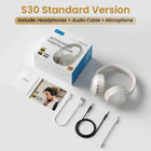 HAYLOU S30 Wireless Bluetooth 5.4 Headphones 43dB Adaptive Noise Cancelling Headsets 40mm Dynamic Driver 80H Playtime Earphones