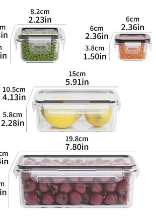 8-PC BPA-Free Airtight Food Containers with Locking Lids - Microwave/Freezer Safe PP Plastic Storage for Dry Goods/Fruit/Veggies