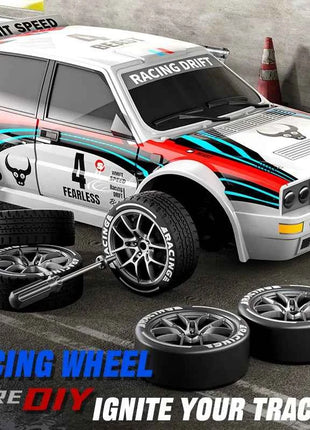 2025 New 4WD RC Car 1:24 Scale Four-wheel Drive Drift With Two Speed Settings 20 km/h LED Light Children Toys Rechargeable SG204