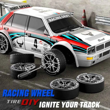 2025 New 4WD RC Car 1:24 Scale Four-wheel Drive Drift With Two Speed Settings 20 km/h LED Light Children Toys Rechargeable SG204