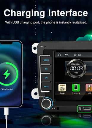 7" 2 Din HD Car Media Video RDS Airplay Car Radio CarPlay Android Auto Stereo Audio For Volkswagen/Seat/Skoda/Passat/Golf/Polo