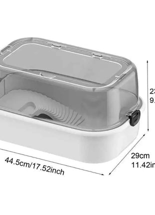 Multi-Functional Transparent Reptile Terrarium Turtle Aquarium with Easy Water ReplacementDesign ForLizardsTortoises Accessories
