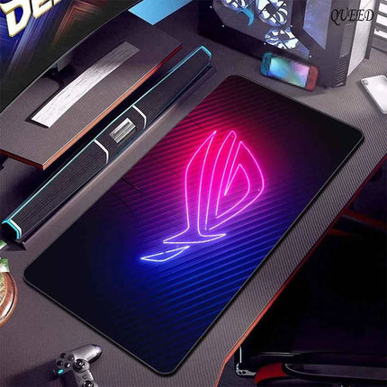 XXL Asus Game MousePad Black ASUS Mouse Pads Large Lock Edge 400x900 Creative Gamer Player Computer Keyboard table mat