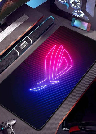XXL Asus Game MousePad Black ASUS Mouse Pads Large Lock Edge 400x900 Creative Gamer Player Computer Keyboard table mat