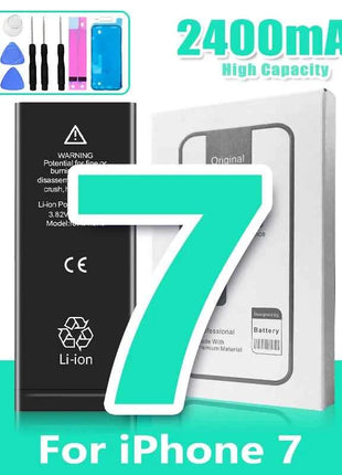 XDOU 2026 NEW Battery For iPhone 7 8 6S 6 Plus X XR 11 11Pro Xs Max High Capacity Phone Bateria + Free Tools