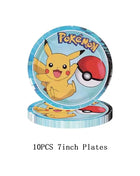 Forniture per decorazioni per feste di compleanno a tema Pokemon Cartoon Pokemon Go Stoviglie Tazze Piatti Palloncino Pikachu per bomboniere per baby shower