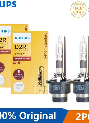 Philips 2pcs D1S D2S D2R D3S D4S Xenon HID Standard Car Head Light 35W 4200K Xenon White Original Bulbs Upgrade Lamps Germany