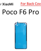 For Xiaomi Poco F5 F6 M6 X6 Pro Mi Civi 1S 2 3 4G LCD Display Back Cover Housing Sticker Tape Adhesive Parts