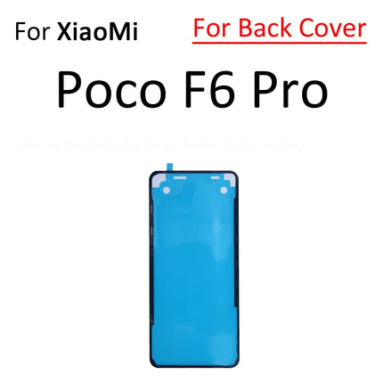 Per Xiaomi Poco F5 F6 M6 X6 Pro Mi Civi 1S 2 3 4G Display LCD Schermo Posteriore Della Copertura Dell'alloggiamento Adesivo Nastro Colla Parti
