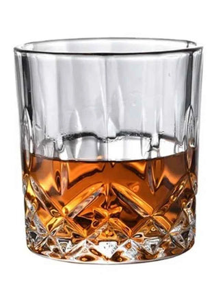 6pcs/4pcs/2pcs/1pcs Whiskey Cup Crystal Glass 230ml Wine Cup Transparent Drinkware for Bar/Home Spirit Cups Embossed Water Cup