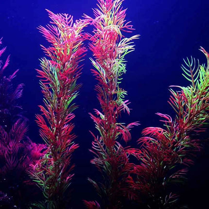 Artificial Aquarium Decor Plants Water Weeds Ornament Aquatic Fish Tank Simulation Grass Flower Decoration Accessories