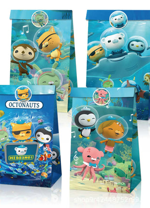 Decorazioni per Feste di Compleanno per Bambini Octonauts, Palloncini in Alluminio, Piatti di Carta, Sfondo con Capitano Oceanico, Pirata, Pinguino, Barnacles, Peso