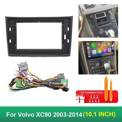 2 Din Canbus Box Decoder Da 10.1 Pollici per Volvo XC90 2003-2014 Cruscotto Cavo di Navigazione Telaio Auto Fascia Adattatore Pannello Kit