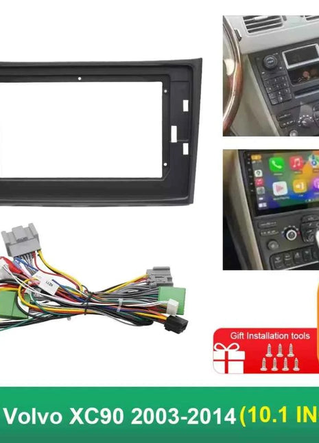 2 Din Canbus Box Decoder Da 10.1 Pollici per Volvo XC90 2003-2014 Cruscotto Cavo di Navigazione Telaio Auto Fascia Adattatore Pannello Kit