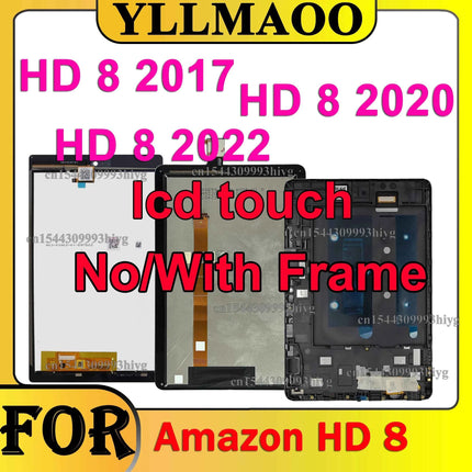 Display LCD per Amazon Fire HD 8 (2017/2020/2022) - Touch Screen Digitizer Ricambio K72LL4 KFONWI SX034QT